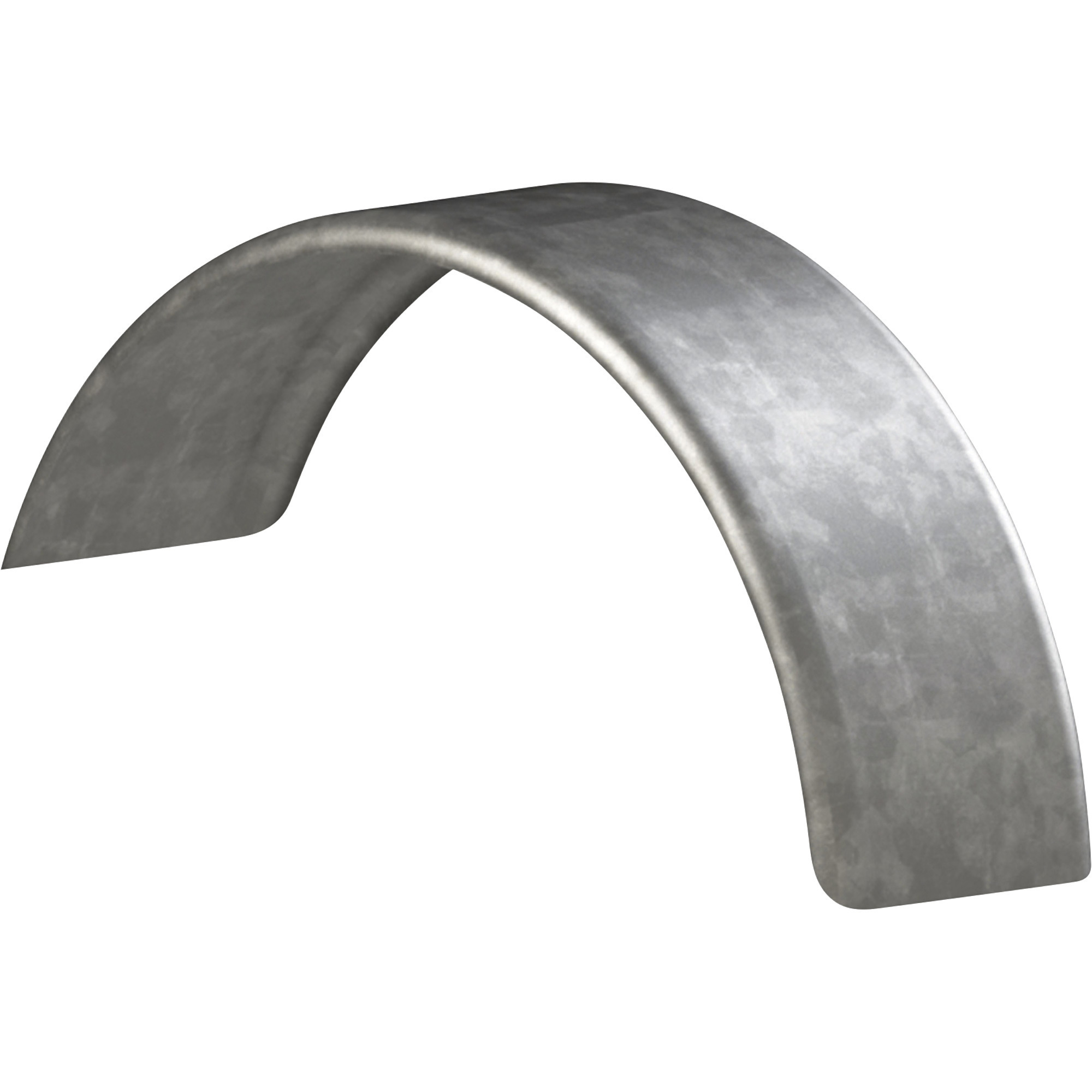 Tow Zone Single Round Paintable Galvanized Steel Trailer Fender, Fits 14in.-15in. Tires, 31 1/2in. x 9in. x 13in.